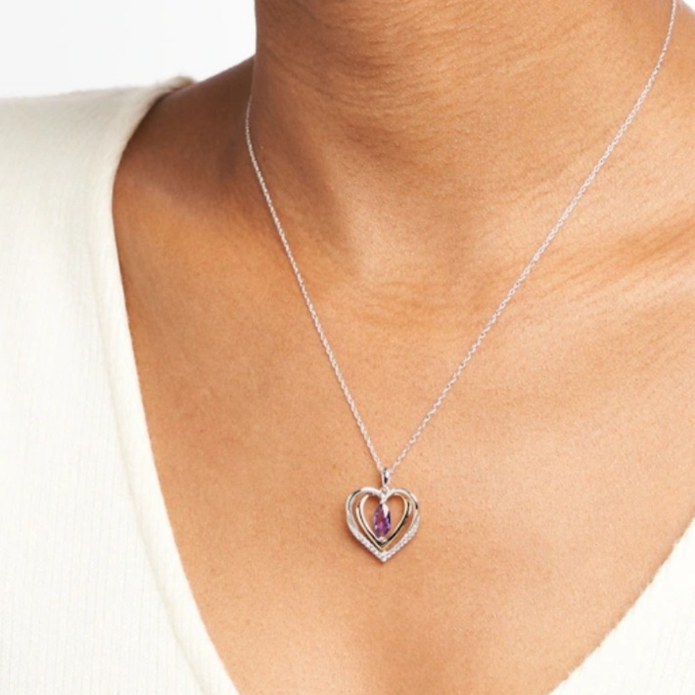 Zales Amethyst necklace